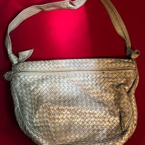 2 Sided Bottega Veneta Leather Hobo Bag with Bottega Veneta Dust Bag